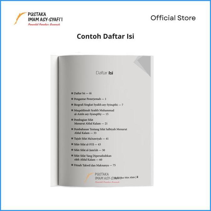 Promo Asma Dan Sifat Allah - Pustaka Imam Syafii Cod