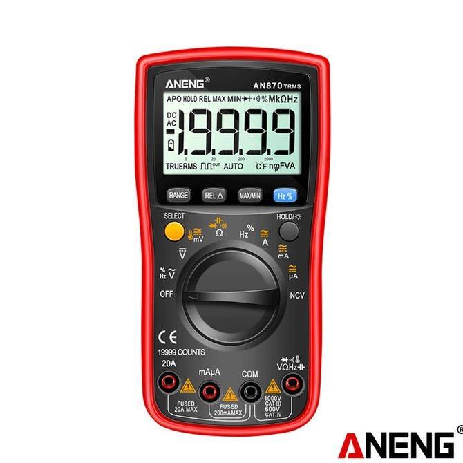 NEW - Aneng AN870 Smart Multimeter Digital Profesional 19999 Counts AC Voltage Tester Current NCV