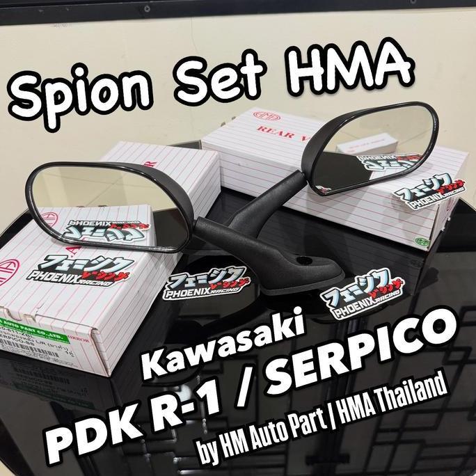 Spion Serpico Pdk R1 By Hma Thailand Rear View Mirror Assy Kawasaki Ninja Serpico / Pdk R-1 Hma Thai