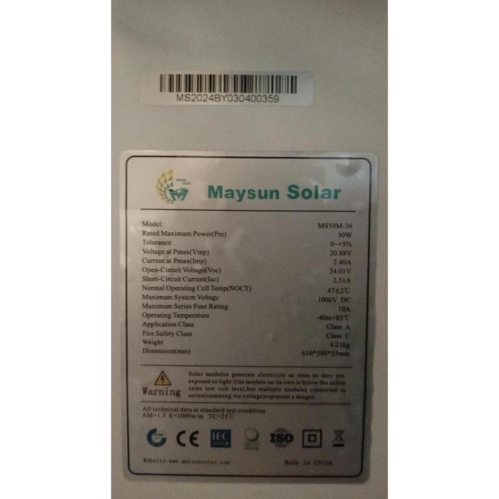 Solar Panel Poly 50wp GH
