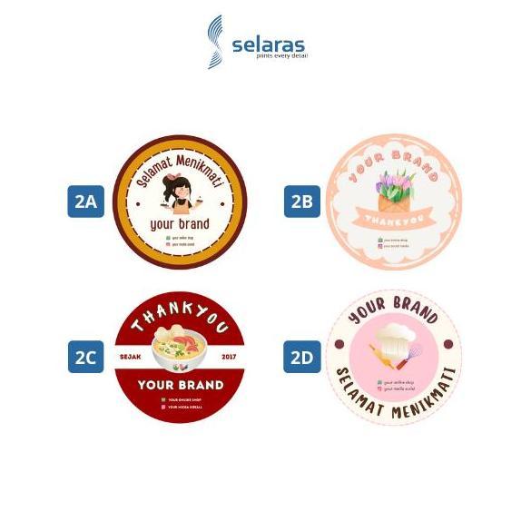 Ready Cetak Label Stiker Makanan Custom Free Template Online Desain Menarik