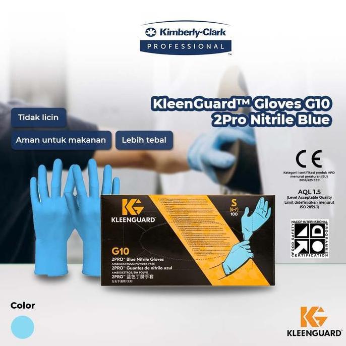 KleenGuard Gloves G10 2Pro Nitrile Blue