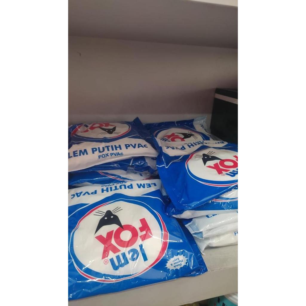 Ready Lem Fox Putih 600 gram bungkus biru / Lem kayu Fox bungkus biru 600 gr