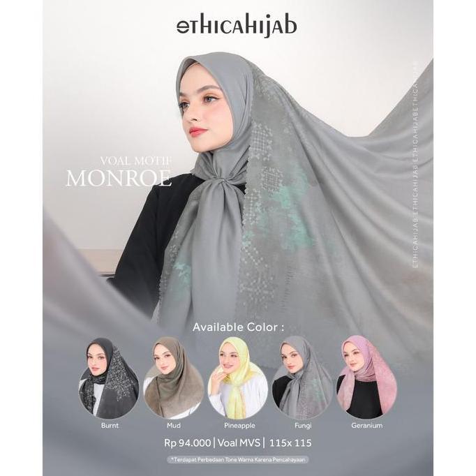 Ethica - Hijab Segi Empat Motif