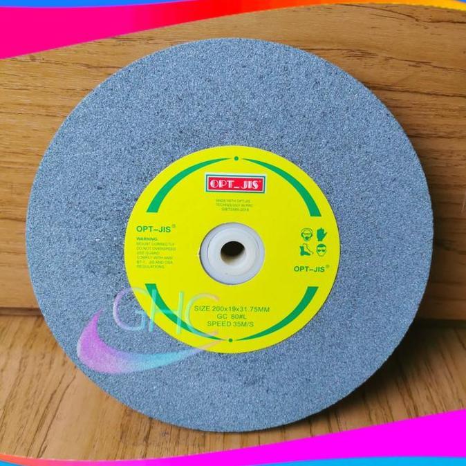 QURYGHANZ Mata Gerinda Poles Asah 8 inch Grit 80 OPT Batu Gerinda Duduk 200mm