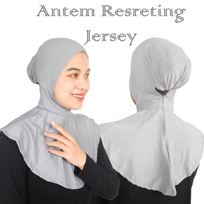 Ciput inner Hijab Antem Jersey Resleting Panjang Bahu Antipusing Kerudung Dalaman