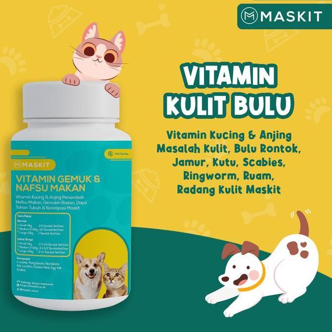 vitamin hewan kucing anjing penambah nafsu makan, gemukin badan, imun