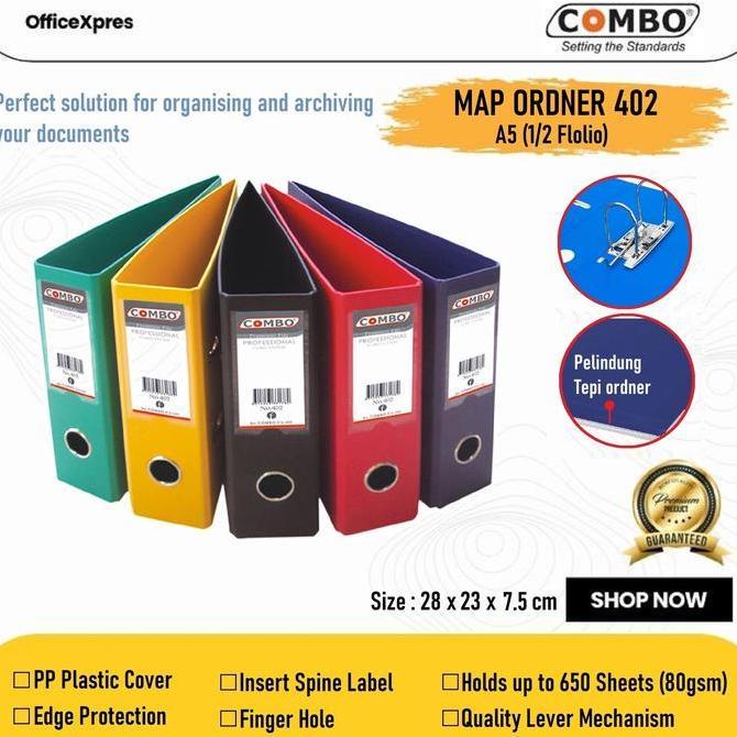 JAVXIACI Ordner Map Setengah Folio / Map Plastik File Kwitansi Pvc 402 Combo