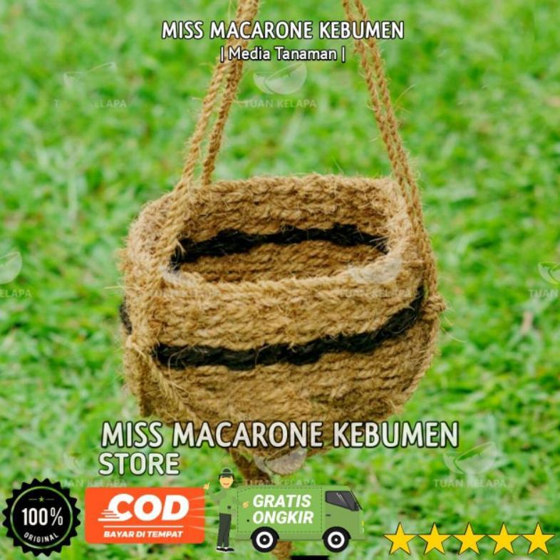 Readyyy pot sabut kelapa gantung 30cm / pot gantung sabut kelapa besar 30cm