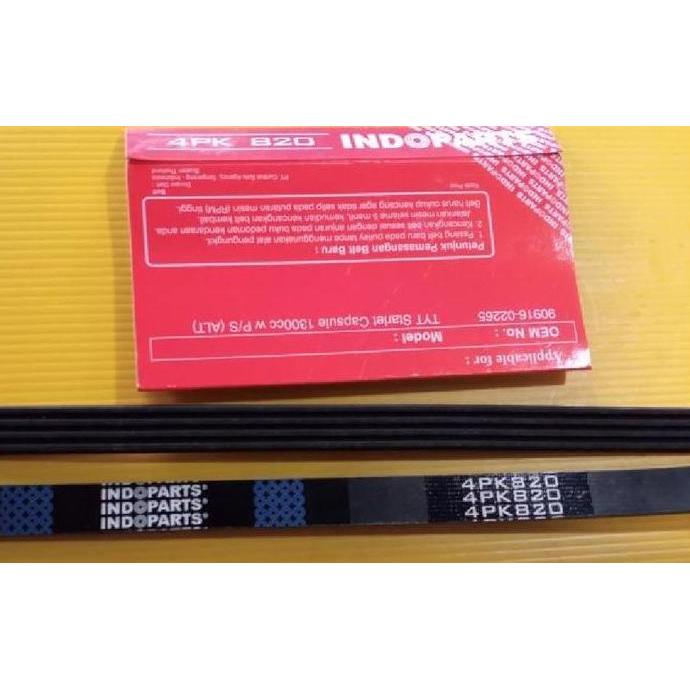 JAVXIACI Fan Belt Starlet Alternator Starlet Indoparts Ip-4Pk820