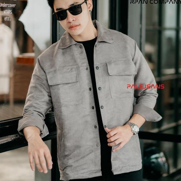 Trucker Suede Jacket RPAN COMPANY  / Jaket Suede Premium / Suede Shirt Jacket / Jaket Brooklyn.