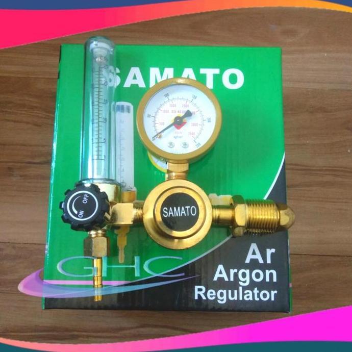 QURYGHANZ (GHC) Regulator Argon Tabung Oksigen SAMATO JAPAN Argon Regulator Las