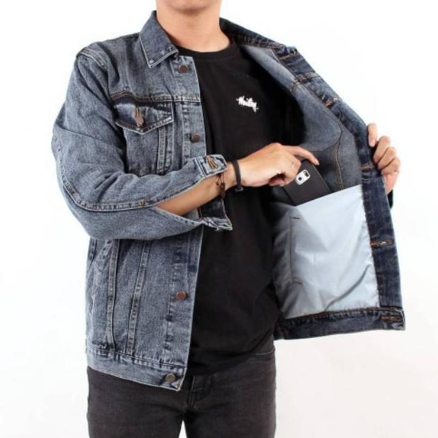 CUCI GUDANG Jaket Jeans Sanwash Original