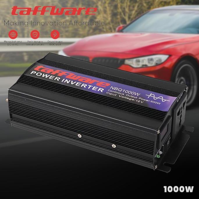 RELMARAMA Car Power Inverter Pure Sine Wave DC 12V to AC220V 1000W 1600W 2000W - Taffware NBQ1000W N