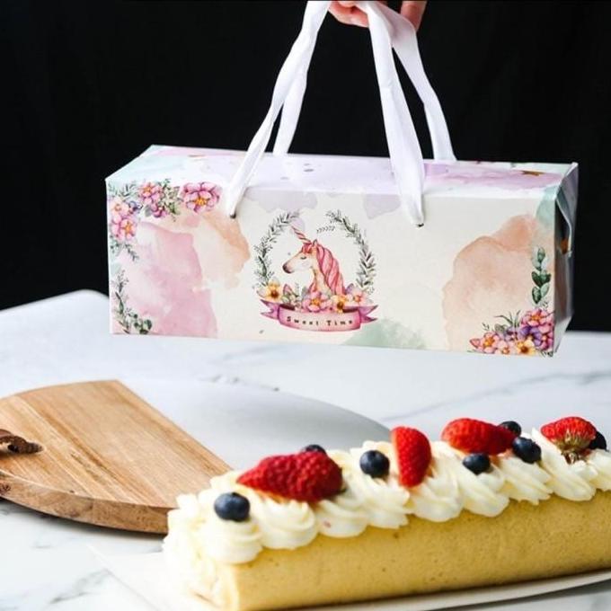 Cake box kotak kue lapis kotak bolu gulung
