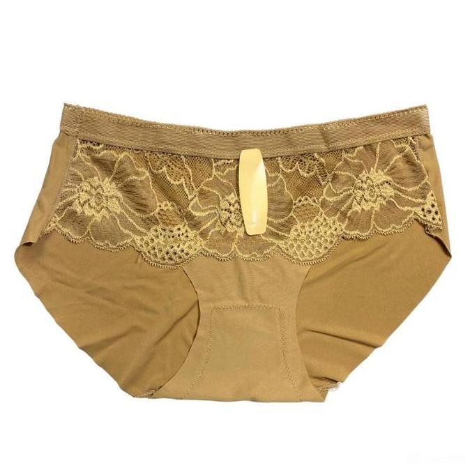 TWOVAN CUCI GUDANG CD8422 Cd Celana Dalam Wanita Seamless Bunga Kolor Bunga Polos Korean Motif Satin