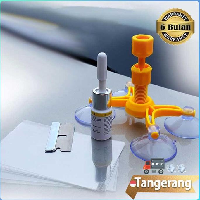 RAFENU Wiendshield Glass Repair Kit / Lem Kaca Mobil Retak / Lem Kacamata Retak Car Crack Lem Kacama