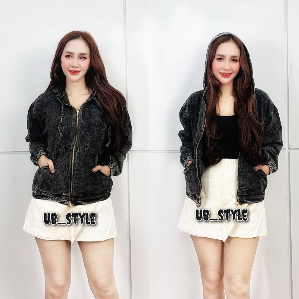 HEMAT JAKET JEANS HOODIE RESLETING JAKET WANITA JAKET HOODIE JEANS JAKET RESLETING