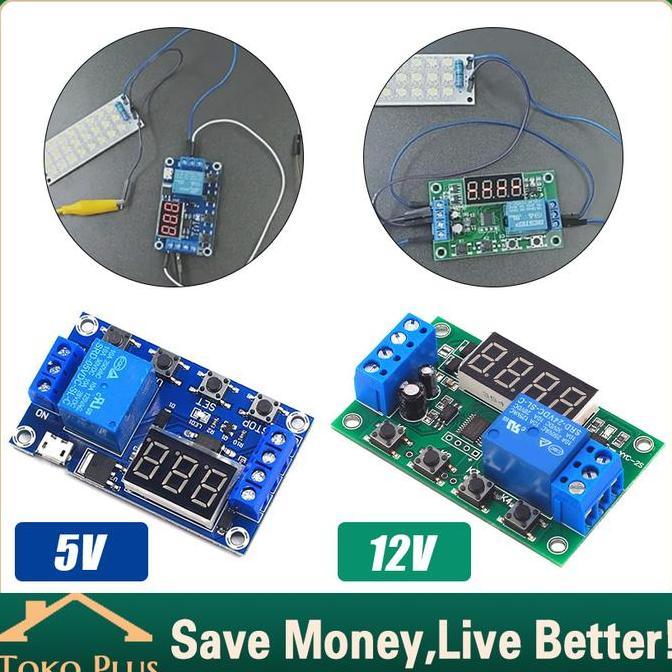 FADHANAKO Modul Relay Delay Timer Adjustable Delay Time Module Switch Control