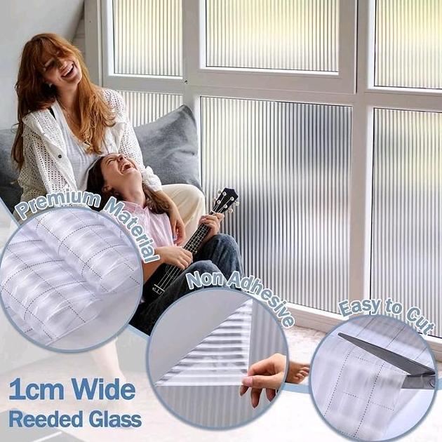 Stiker kaca Motif 3D (Lebar 60 cm x 3 meter) Sunblast motif kaca