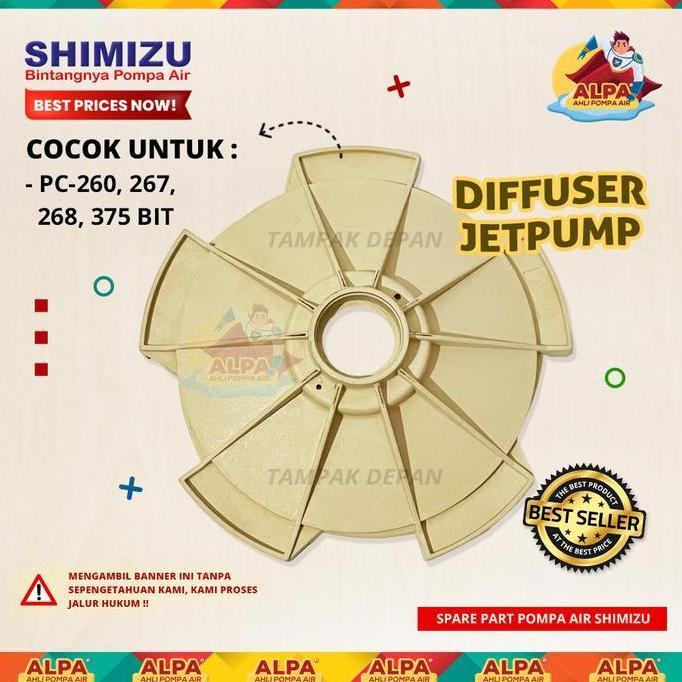 HEMAT DEFFUSER POMPA AIR SHIMIZU JETPUMP