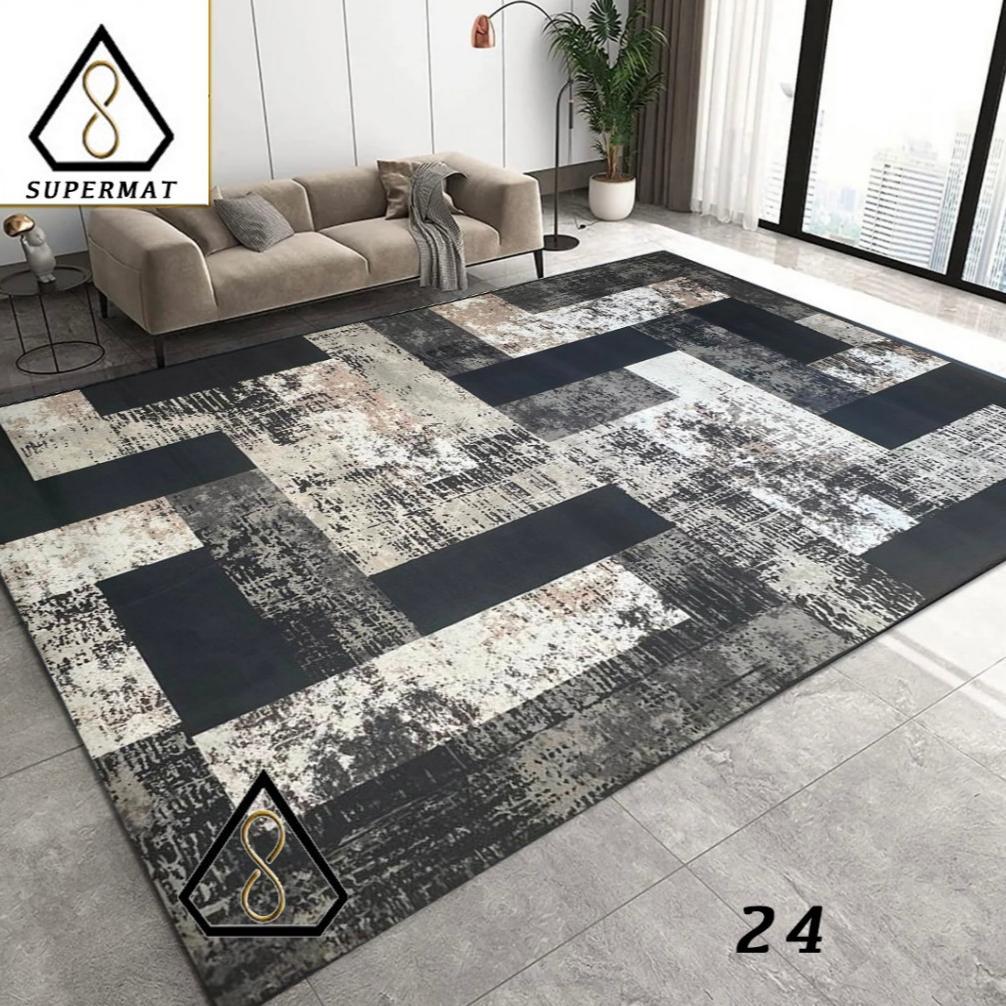 [210 x 160 cm] Karpet Lantai Eropa Design Minimalis Modern / Turki