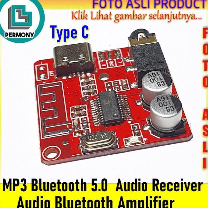 MP3 Bluetooth 5.0 Audio Receiver Decoder Amplifier USB type C Module