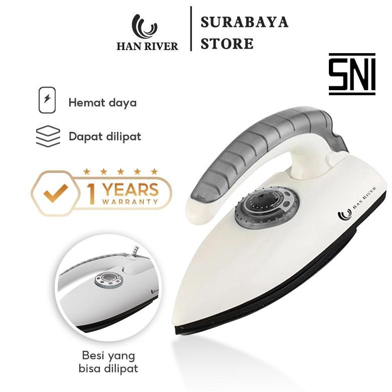 HAN RIVER Setrika Mini HRYD01 Setrika Lipat Iron Traveling -Putih