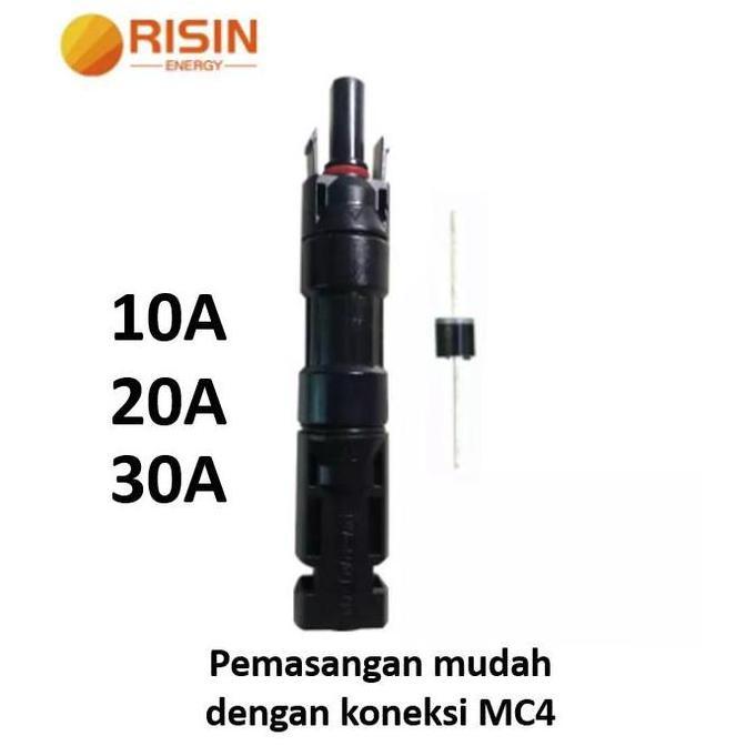 WAHIBKELONTONG - MC4 DIODA INLINE CONNECTOR FOR SOLAR PANEL SURYA 2A