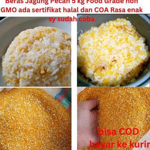 BERAS JAGUNG 5 KG NON GMO ADA CERTIFIKAT HALA DAN COA RASA ENAK COCOK UNTUK HIDUP LEBIH SEHAT