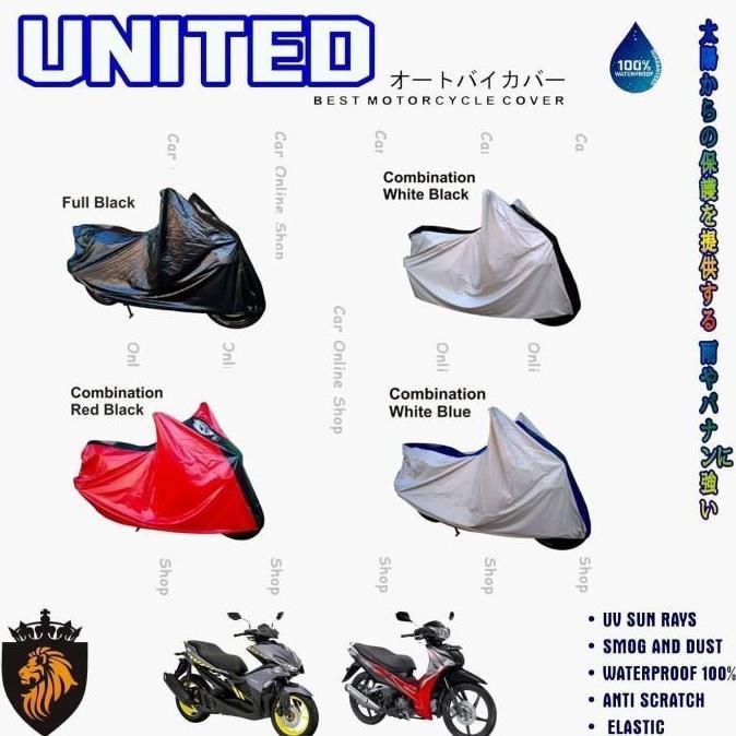 Cover Motor Sarung Motor Sport 250cc Moge  Outdoor Anti Air Premium United Warna Ninja 250 ZX-25RR V
