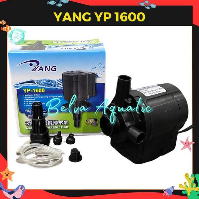 ASLI YANG YP 1600 POMPA AIR POMPA CELUP POMPA AQUARIUM HIDROPONIK YP-1600