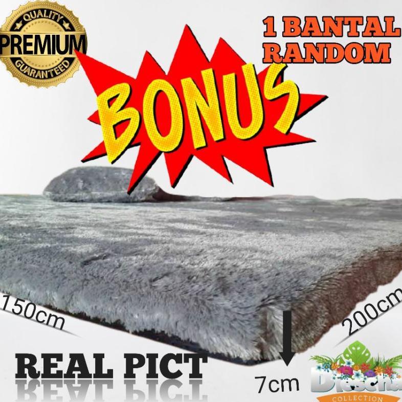 [DOUBLE SIZE] Karpet Bulu Tebal 7cm ukuran 150CMX200CM Karpet Lantai Bulu Rasfur Kasur kamar Tidur