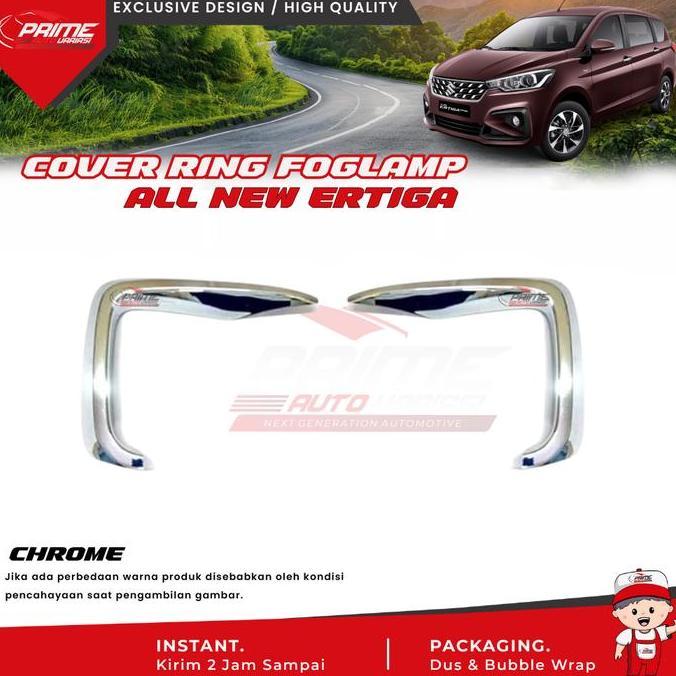 RESTOCK GARNISH RING COVER FOG LAMP LAMPU KABUT ALL NEW ERTIGA 2018 2019 2020