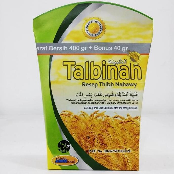 Tepung Talbinah Assabil Amin Food untuk Pencernaan (400gr+40gr) ASLI