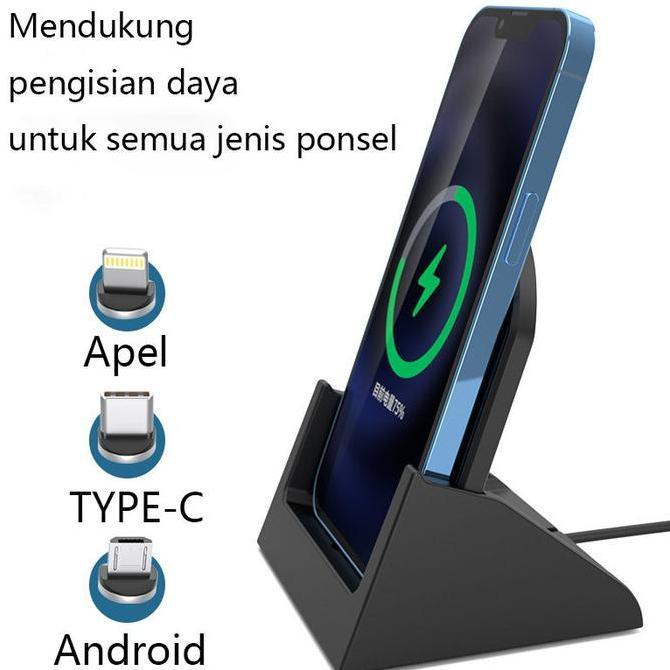 Promo Fast Charging 20W Charger Docking For Iphone Samsung Xiaomi Jam Tangan Basike Charger Wireless