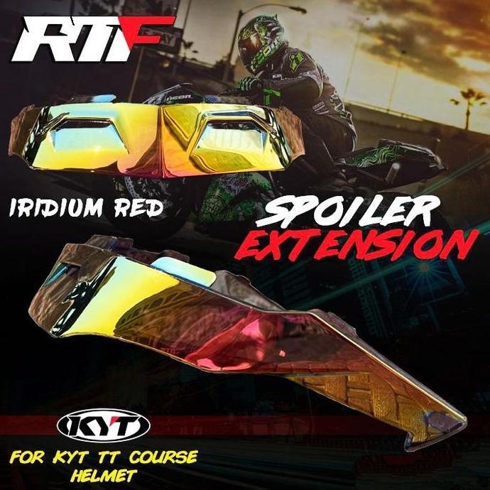 Spoiler KYT TT Course 3D PREMIUM Spoiler TT COURSE Helm KYT