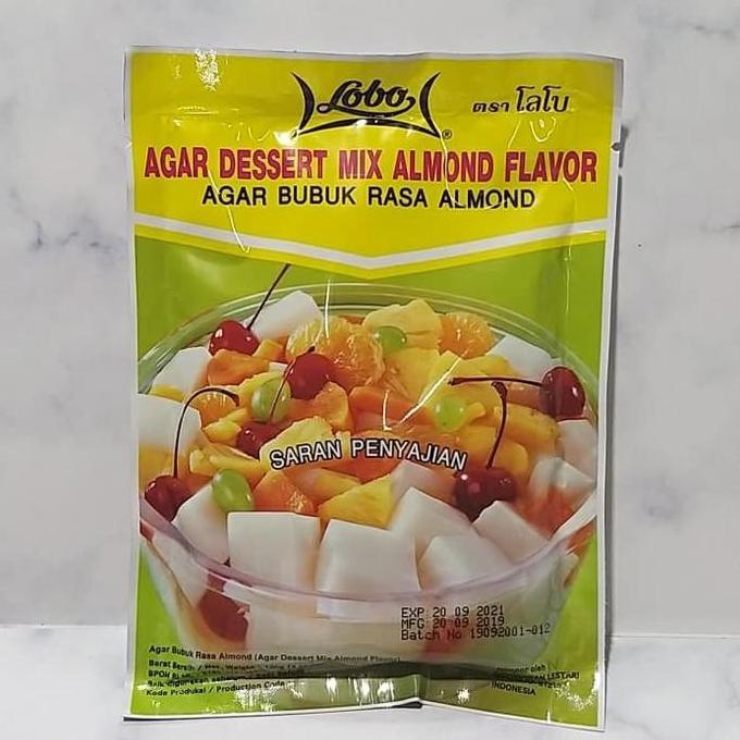 bubuk pudding almond / agar bubuk rasa almond / lobo / dessert