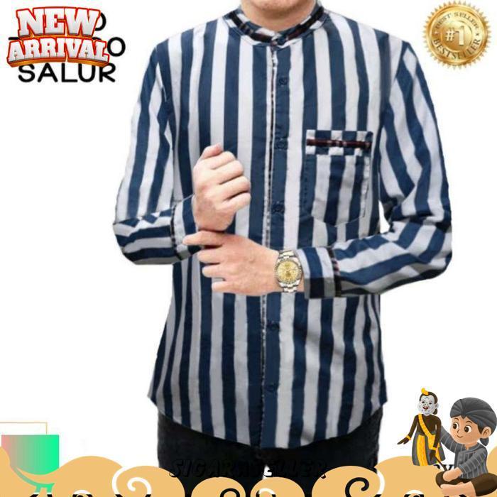 Kkm 22545 Baju Micro Atasan Kemeja Koko Toyobo Micro Kemeja Pria Lengan Panjang Terbaru