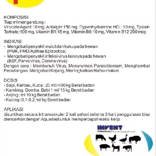 Virucide Pmk Inj Meyer Obat Penyakit Mulut Dan Kuku Sapi New