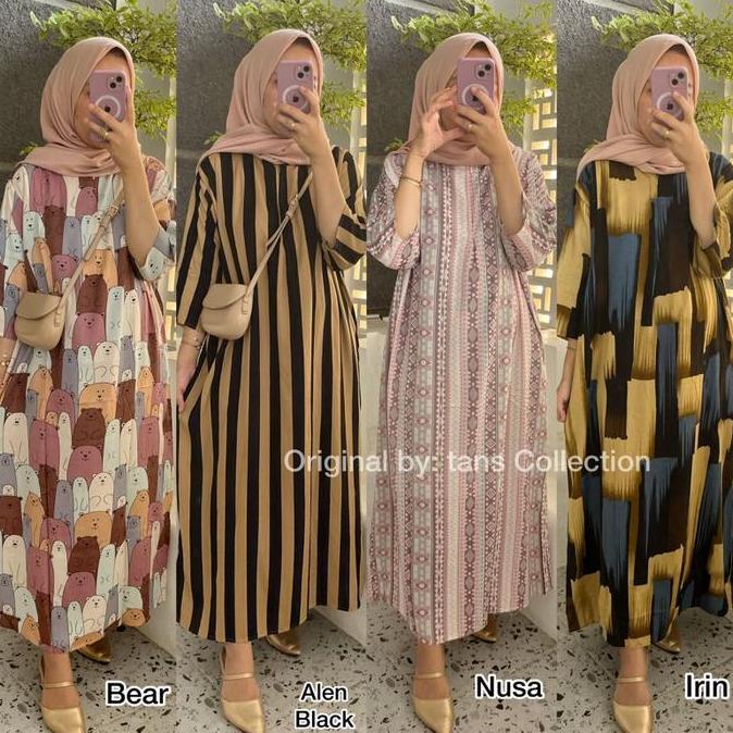 BERGARANSI DASTER SLAVINA LD 120 JUMBO - RAYON VISCOSE - HOME WEAR - GAMIS BUSUI MUSLIM WANITA KODE 