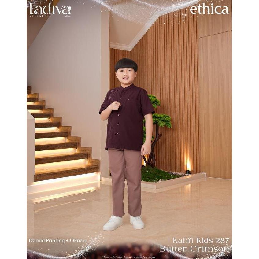 Ethica Sarimbit Keluarga Series Ladiva Butter Crimson - Sarimbit Modern Dan Elegan 2026