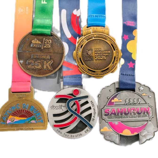 Medali Finisher Event Lari Running 2024 2025 - Medali Lari 5k Event Running - Medal Lari Original - 