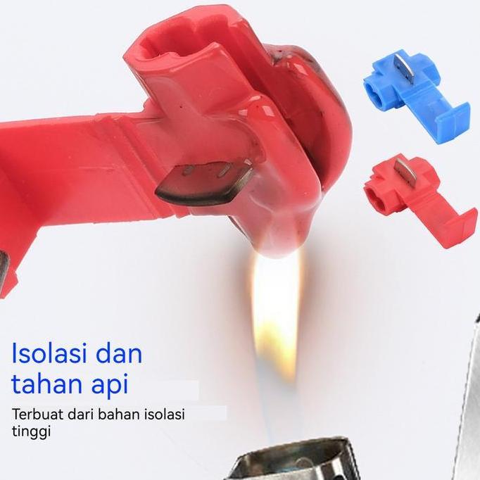 Promo 100Pcs Konektor Klip Kabel Presisi Untuk Sambungan Listrik Aman Dan Efisien Dalam Instalasi Ru