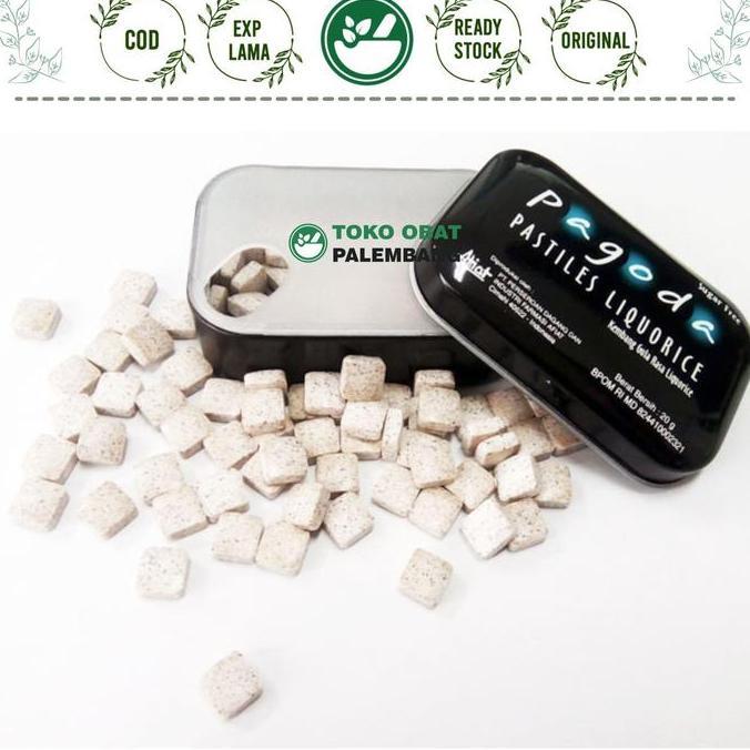 PAGODA PASTILES LIQUORICE SUGAR FREE LIQORICE PERMEN BATUK