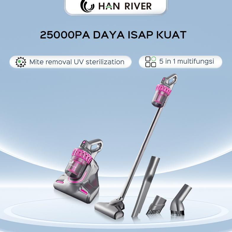 big promo han river vacuum cleaner 25000pa 2 in 1 with uv anti-mite vacuum cleaner kasur