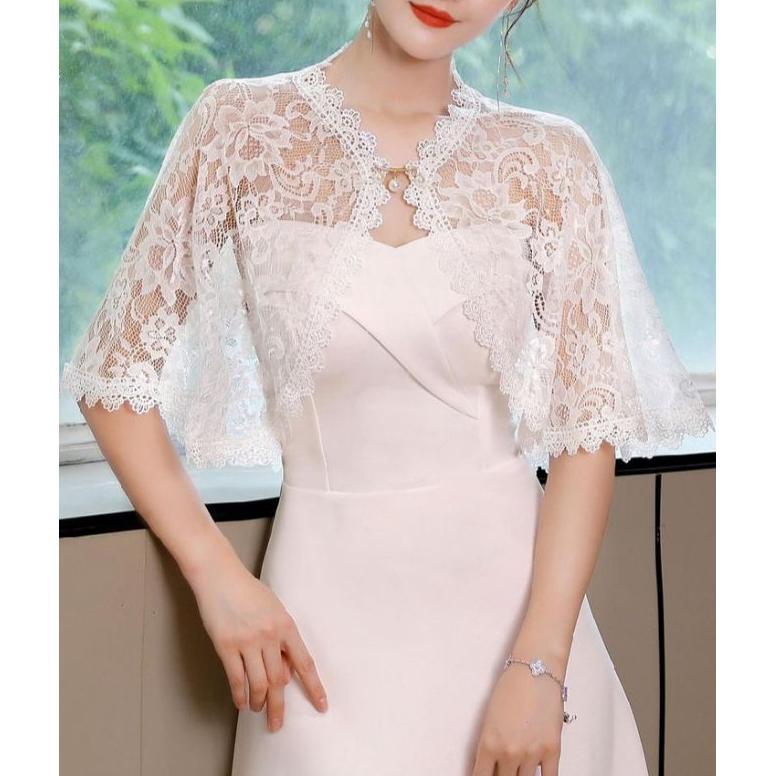 BIG PROMO AUTER BLUS KARDIGAN KEKINIAN.AUTER BLUS BROKAT RENDA