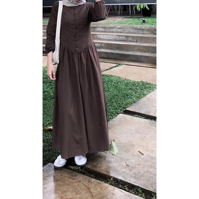 BIG PROMO Tessa Dress By.azeera Katun Premium Slim Fit