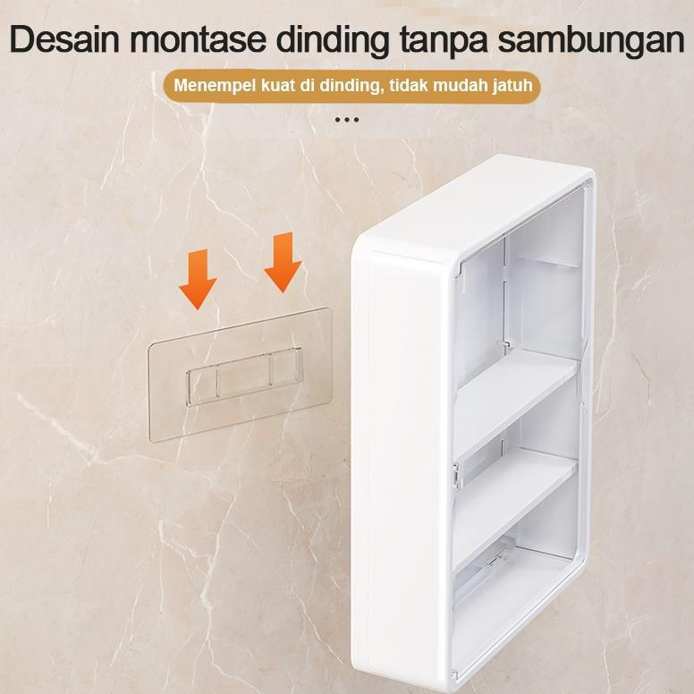 BESTPROMO Rak Kosmetik Gantung Rak Make Up Rak Organizer Kosmetik Rak Kosmetik Dinding Gantung Lemar