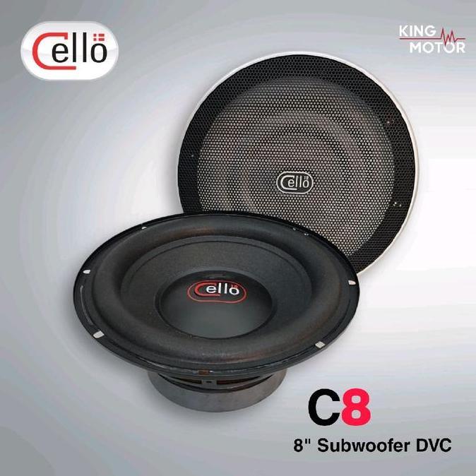 Promo Cello C8 - Subwoofer 8" Inch Dvc Double Voice Coil